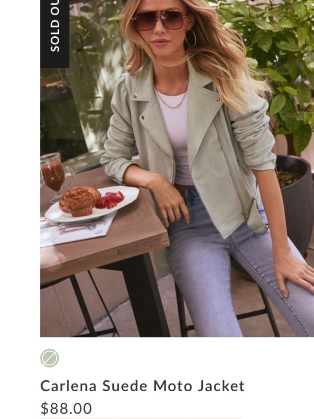 Vici Carlena Suede Moto Jacket